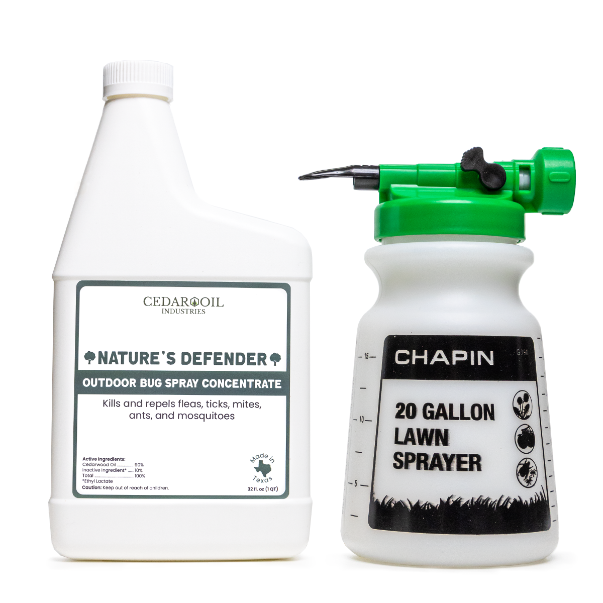 best organic garden bug spray Nature's Defender Outdoor Bug Spray Concentrate