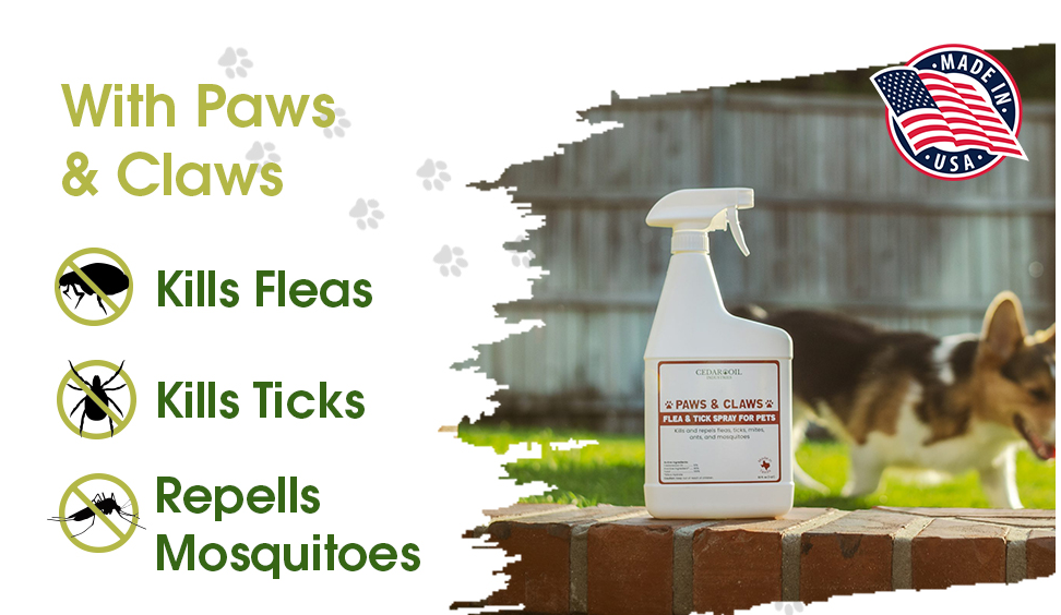 Paws & Claws plant based flea & tick Spray for pets