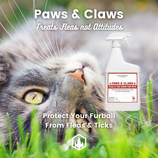 Paws & Claws plant based flea & tick Spray for pets