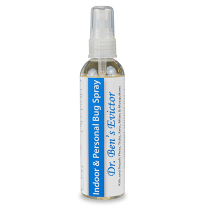 Evictor 4-ounce indoor and personal cedar oil bug spray bottle