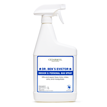 Evictor indoor & personal bug spray bottle quart