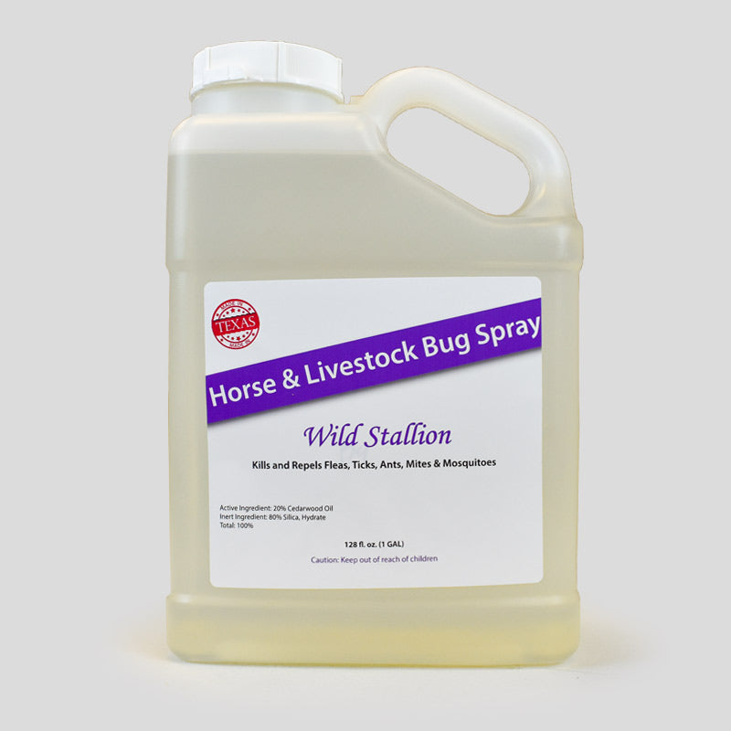 Wild Stallion cedar oil horse and livestock fly, tick and flea spray Gallon