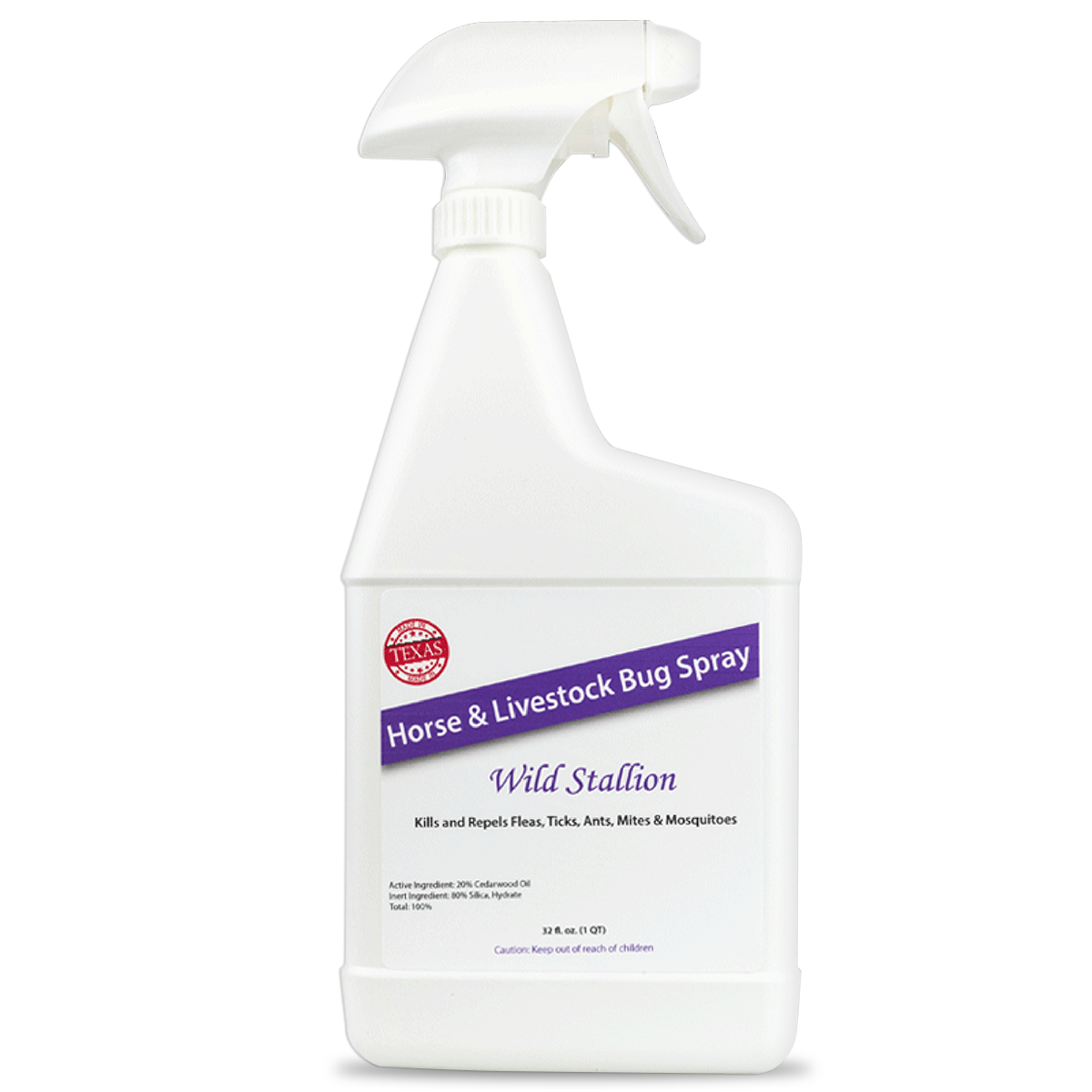 Wild stallion Cedar oil horse & livestock spray.  Kills & repels fleas, ticks, mites & flies